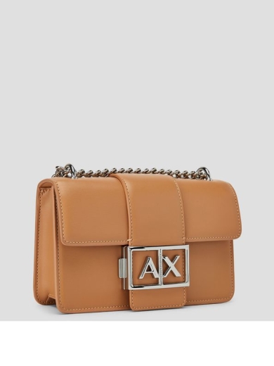 Mala de Tiracolo Armani Exchange Feminina Castanha