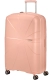 Mala de Viagem Grande 77cm Expansível 4 Rodas Metalizada Pêssego - MISSCATH