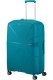 Mala de Viagem Grande 77cm Expansível 4 Rodas Azul-Esverdeado - MISSCATH