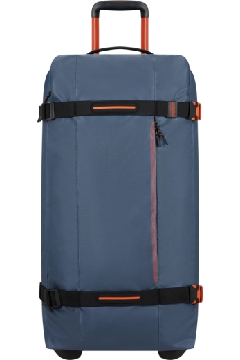 Saco de Viagem Grande 79cm 2 Rodas Azul/Laranja