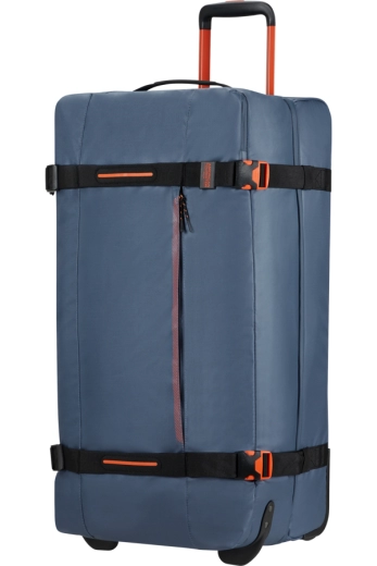 Saco de Viagem Grande 79cm 2 Rodas Azul/Laranja