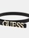 Cinto Lefia com Inscrição de Logo L Preto - Guess | Cinto Lefia L com Inscrição de Logo Preto | Misscath