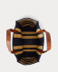 Mala Shopper L Wilow Palha Azul/Amarela - Ralph Lauren | Mala Shopper L Wilow Palha Azul/Amarela | Misscath
