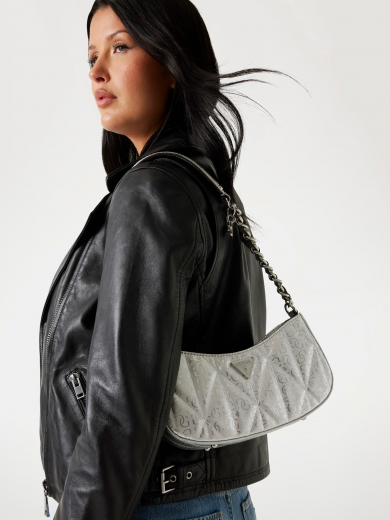 Minimala de Ombro Aldina Logo 4G Prateada