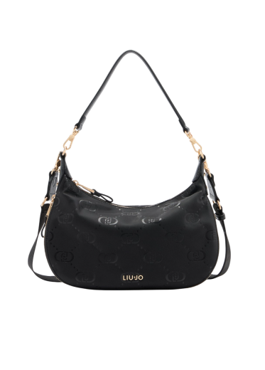 Mala de Ombro Hobo Nylon Preta
