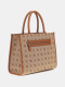 Mala de Mão Tote Neda 4G logo Peony Castanha - Guess | Mala de Mão Média Neda 4G logo Peony Castanha | MISSCATH