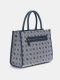 Mala de Mão Tote Neda 4G logo Peony Azul - Guess | Mala de Mão Média Neda 4G logo Peony Azul | MISSCATH