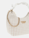Mini Hobo Mirema Entrançada Branca - Guess | Mini Hobo Mirema Entrançada Branca | MISSCATH