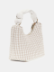 Mini Hobo Mirema Entrançada Branca - Guess | Mini Hobo Mirema Entrançada Branca | MISSCATH