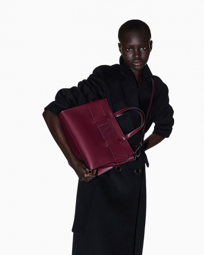 Mala de Mão Armani Exchange Feminina Vermelha