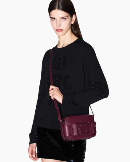 Mala Tiracolo Armani Exchange Feminina Vermelha
