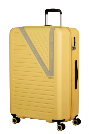 Mala de Viagem Grande 77cm Expansível 4 Rodas Amarelo Ensolarado