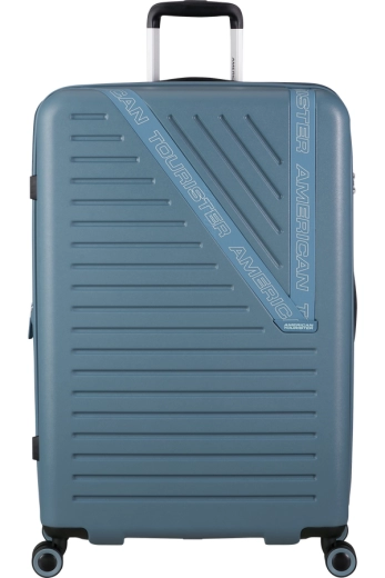 Mala de Viagem Grande 77cm Expansível 4 Rodas Azul Tempestade