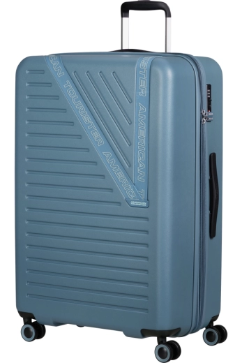 Mala de Viagem Grande 77cm Expansível 4 Rodas Azul Tempestade