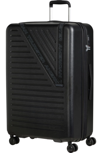 Mala de Viagem Grande 77cm Expansível 4 Rodas Preto Vulcão