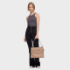 Mala Shopper Média Audree Saffiano Taupe - Tous | Mala Shopper Média Audree Saffiano Taupe | MISSCATH