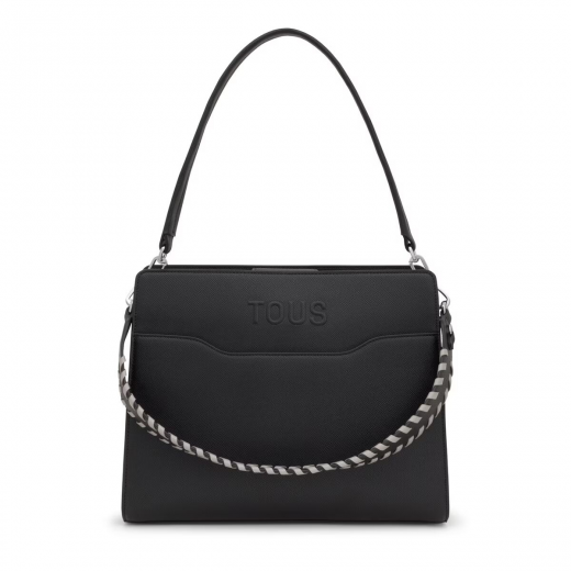 Mala Shopper Média Audree Saffiano Preta