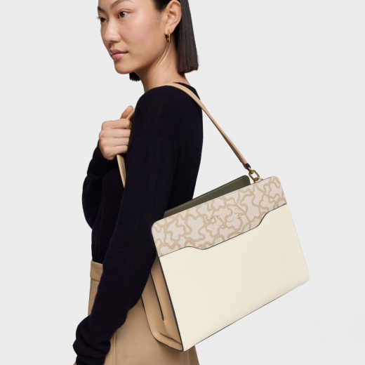 Mala Shopper Média Kaos Icon Marfim
