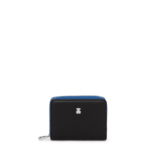 Porta-Moedas Médio New Dubai Preto e Azul
