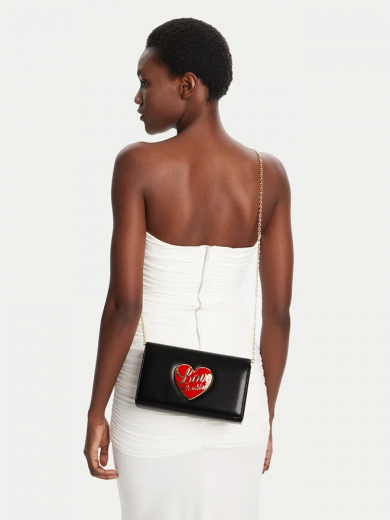 Mala de Tiracolo Love Heart Preta
