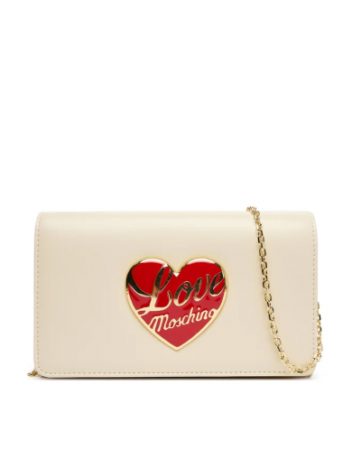 Mala de Tiracolo Love Heart Bege