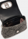 Mala de Ombro Pequena LaPuffy Sequins Preta - Liu Jo | Mala de Ombro Pequena LaPuffy Sequins Preta | Misscath