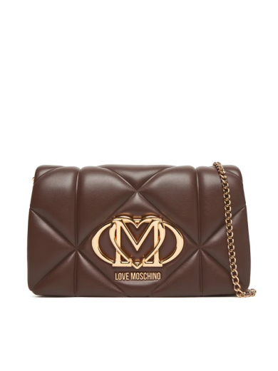 Mala de Tiracolo Love Logo Castanha