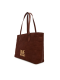 Mala Shopper Logo Plaque Castanha - Love Moschino | Mala Shopper Logo Plaque Castanha | MissCath