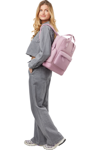 Mochila Tote para Portátil 15 Rosa-Lilás
