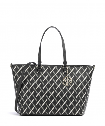 Mala Shopper Gynger Logo M Preta