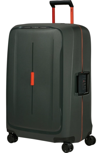 Mala de Viagem Grande 75cm 4 Rodas Verde/Laranja