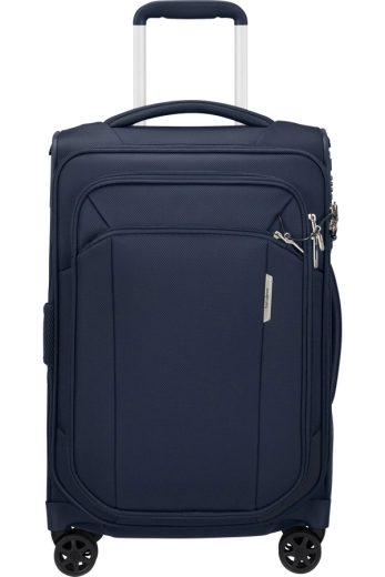 Mala de Cabine 55/35cm 4 Rodas Expansível Azul Marinho