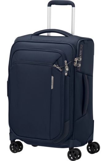 Mala de Cabine 55/35cm 4 Rodas Expansível Azul Marinho