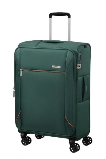 Mala de Viagem Média 67cm Expansível 4 Rodas Verde Escuro