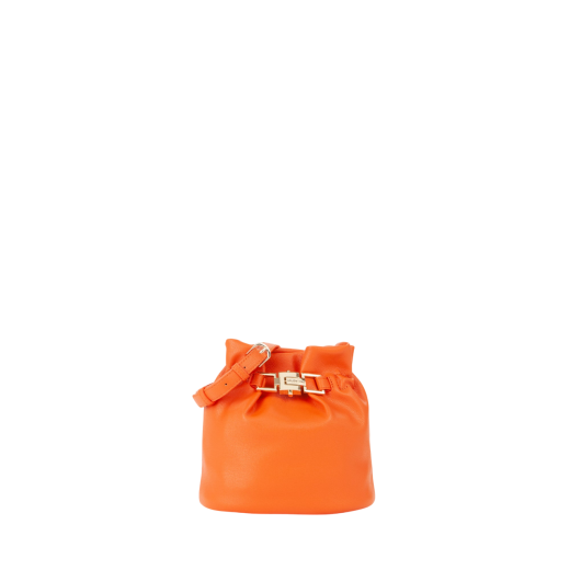 Mala de Ombro Pequena Bucket Fedora Re Laranja