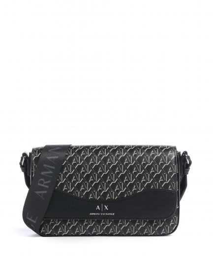 Mala de Tiracolo Wave Monogram Preta