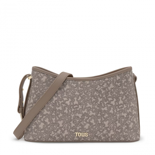 Mala de tiracolo Grande Kaos Mini Lines Taupe
