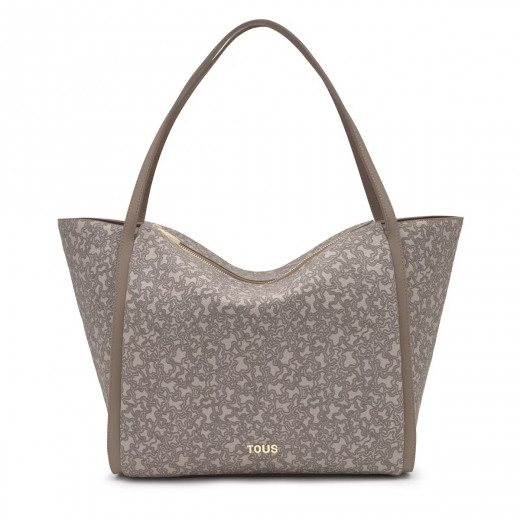 Tote Bag Grande Kaos Mini Lines Taupe