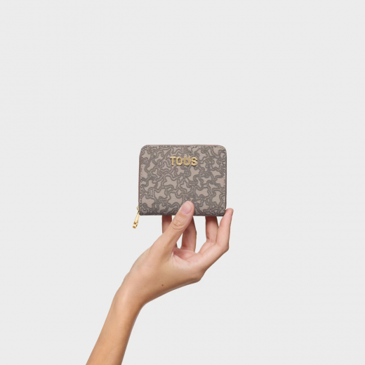 Porta-Moedas Kaos Mini Lines Taupe