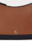 Mala de Ombro Danni Media Castanha/Azul - Ralph Lauren | Mala de Ombro Danni Media Castanha/Azul | Misscath