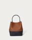 Mala Mão/Ombro S Reese Bucket Castanha/Azul - Ralph Lauren | Mala Mão/Ombro S Reese Bucket Castanho/Azul | Misscath