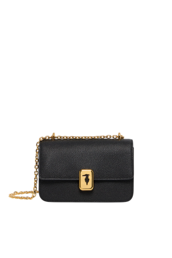 Mala de Tiracolo Pequena Cameo Preta