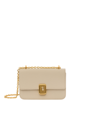 Mala de Tiracolo Pequena Cameo Bege