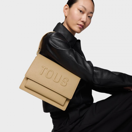 Mala de Tiracolo Média Audree Brenda Areia