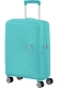 Mala de Cabine 55cm Soundbox Expansível Azul Piscina - Mala de Cabine 55cm Expansível Azul Piscina - Soundbox | American Tourister®