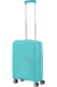 Mala de Cabine 55cm Soundbox Expansível Azul Piscina - Mala de Cabine 55cm Expansível Azul Piscina - Soundbox | American Tourister®