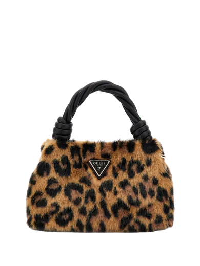 Minimala de Mão Domitilla em Pele Genuína Animalier