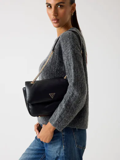 Mala de Ombro/Tiracolo Média Sunetra Preta