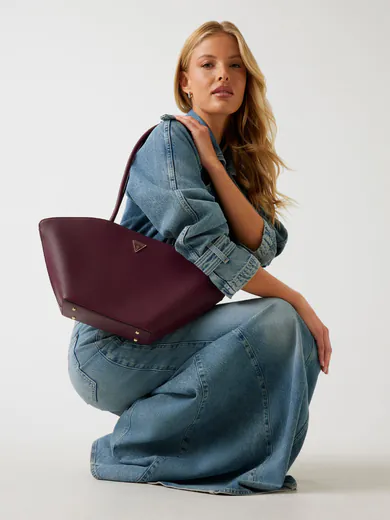 Mala de Ombro Bolena Saffiano Cor-de-vinho