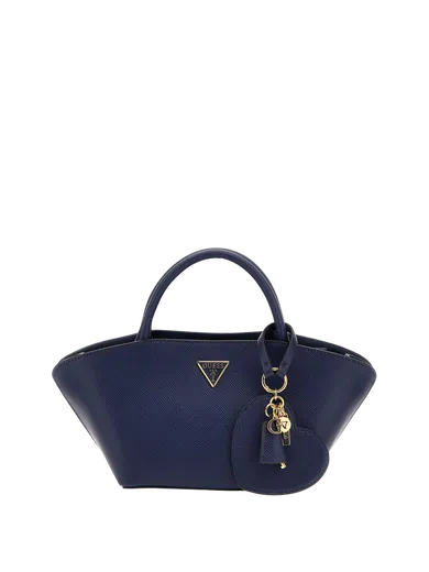 Mala de Mão Bolena Saffiano Azul-escuro